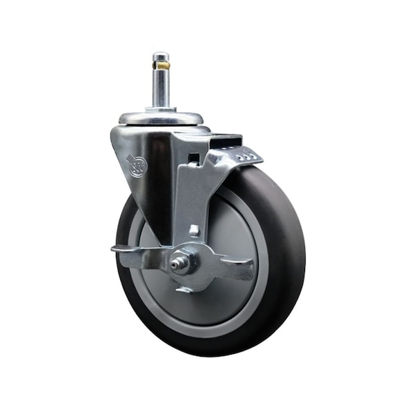 Service Caster FG9T4200BLA FG9T4300BLA FG9T4400BLA Rubbermaid Mobile Shelf Replacement Caster RUB-SCC-GR20S514-TPRB-TLB-716138 - main